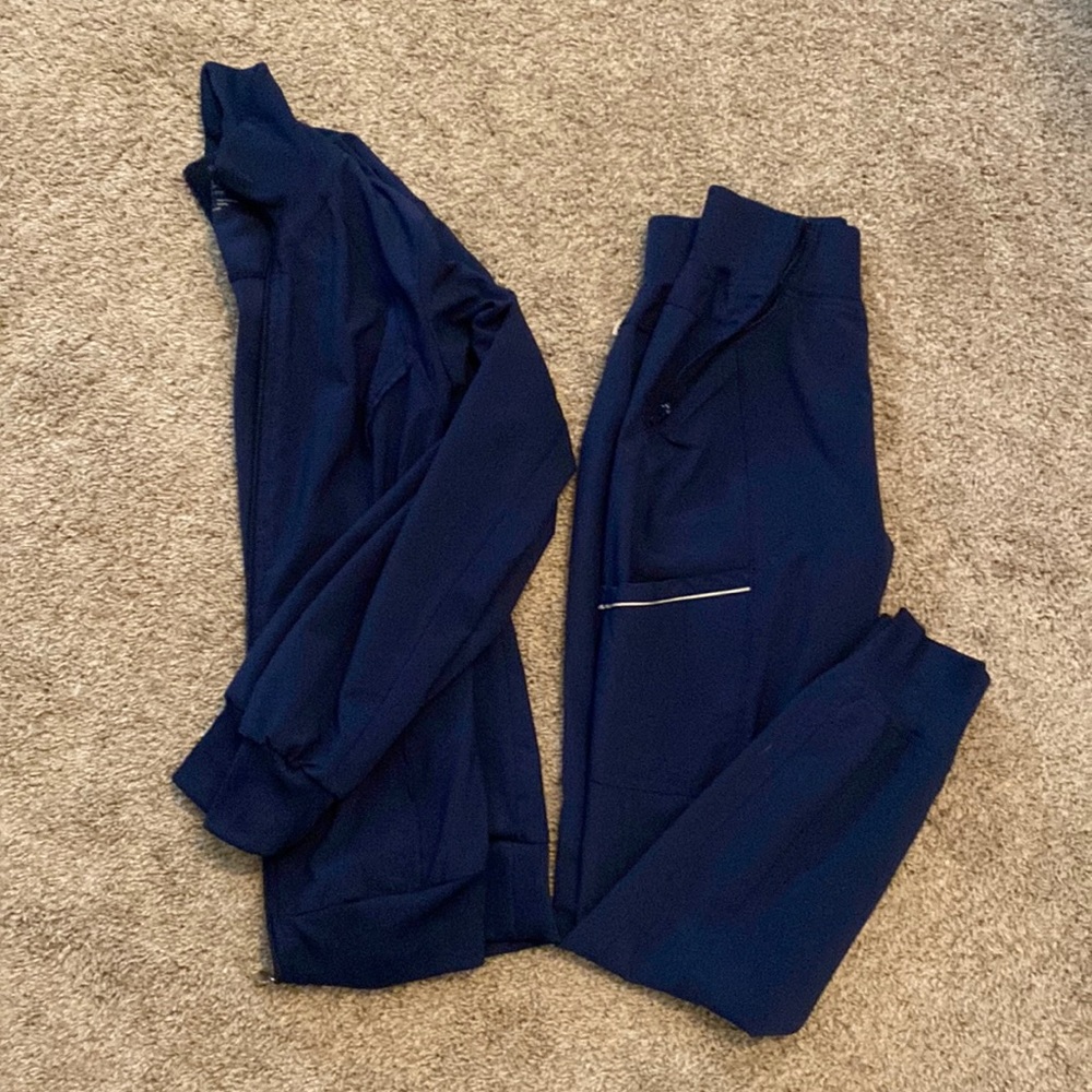 Cherokee infinity navy scrub set womens xxs